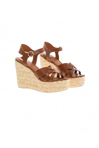 Achat Brown platform sandals What For for women - Jacques-loup