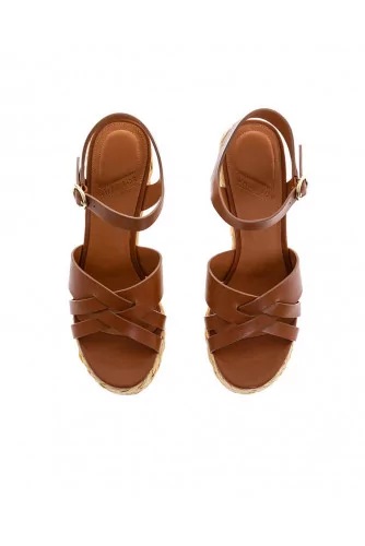 Brown platform sandals What For for women