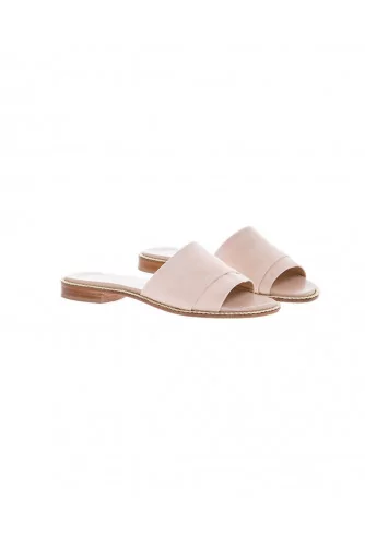 Pink pleated mules Jacques Loup for women