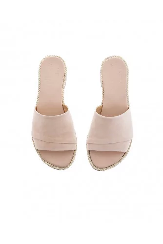Pink pleated mules Jacques Loup for women