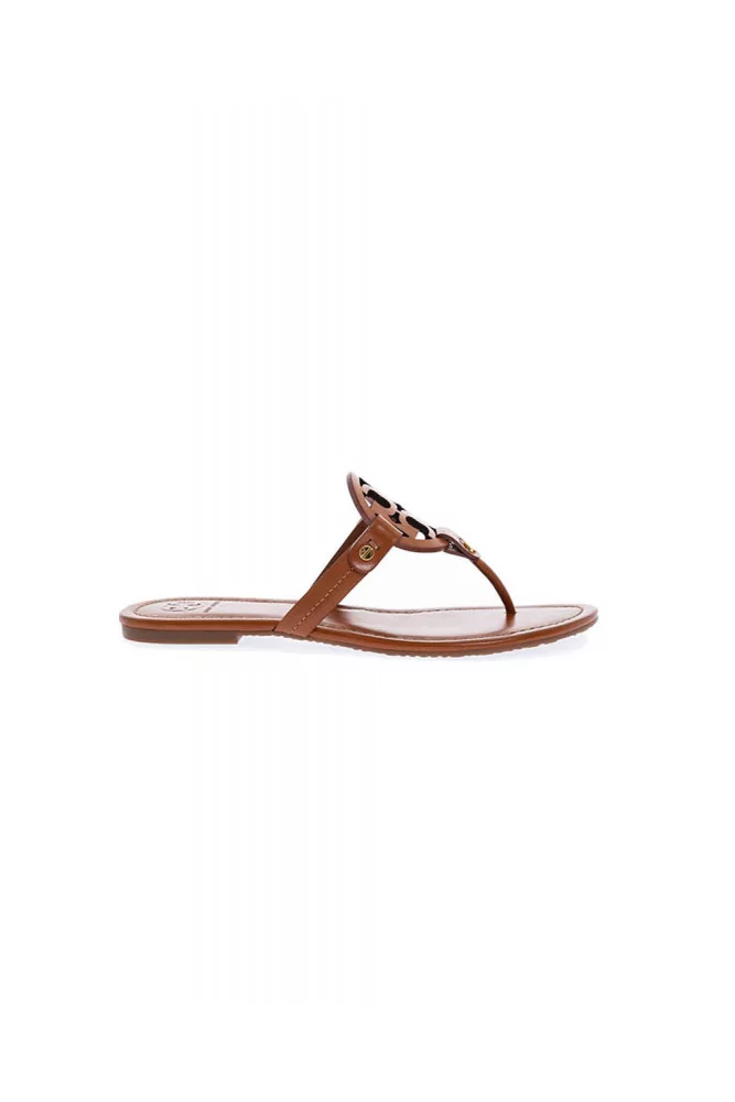 Camel colored toe thong mules "Miller" Tory Burch for women