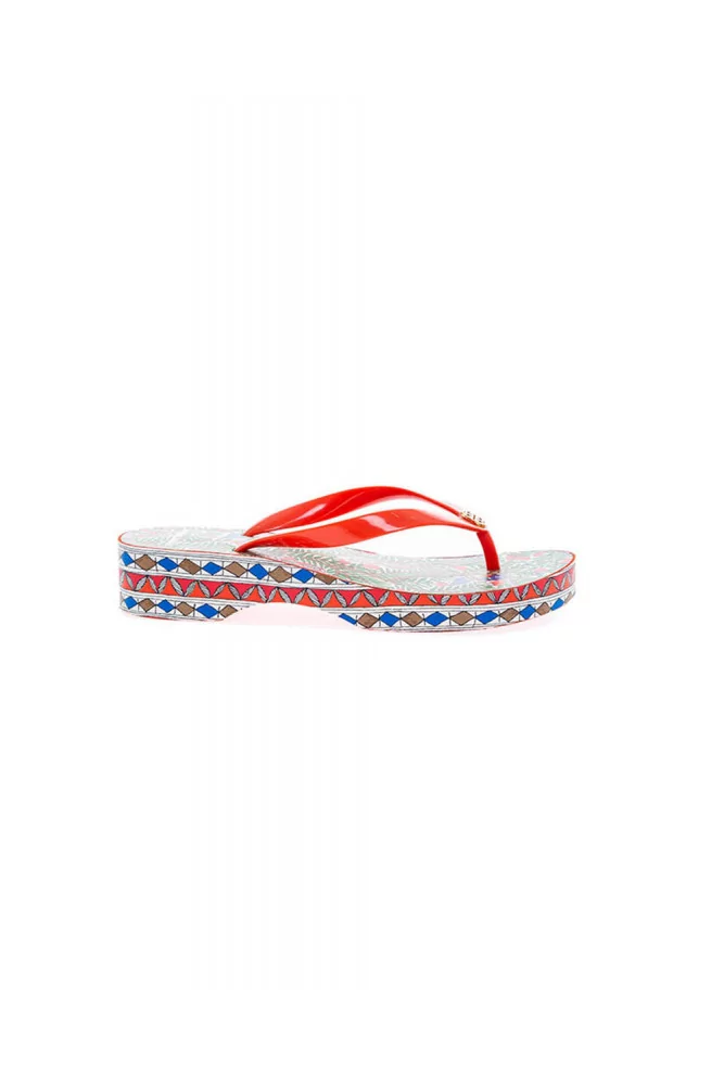 Multicolor platform flip-flops Tory Burch for women