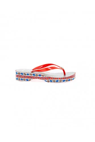 Multicolor platform flip-flops Tory Burch for women