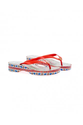 Multicolor platform flip-flops Tory Burch for women