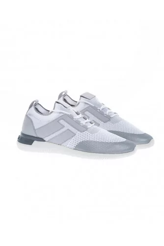 Tennis Tod's "Maglia Sportivo" blanc-gris pour homme