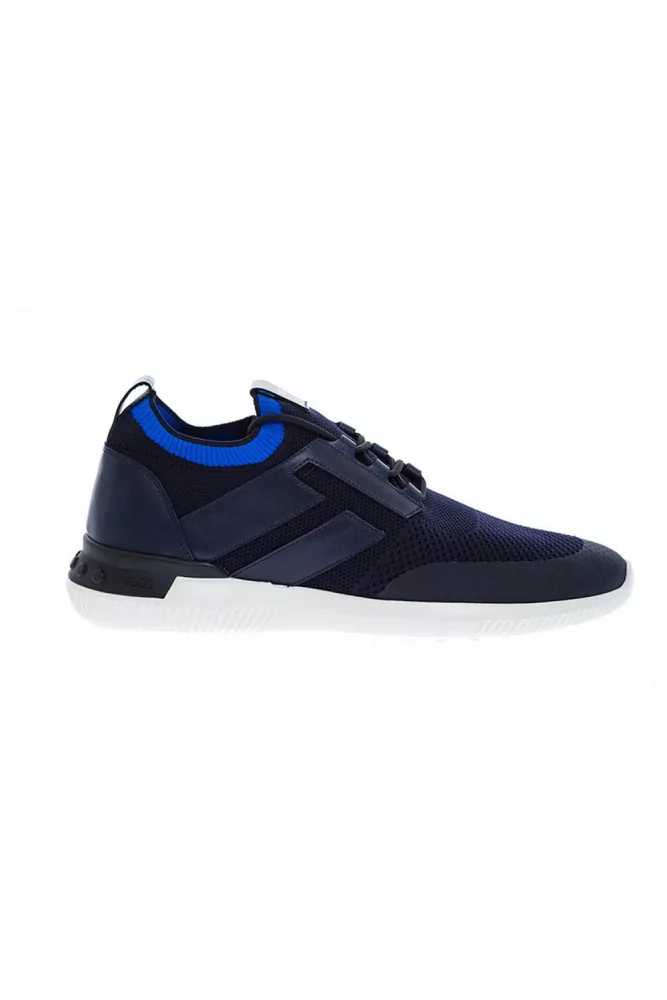 Maglia Sportivo of Tod s Leather and mesh sneakers navy blue for men