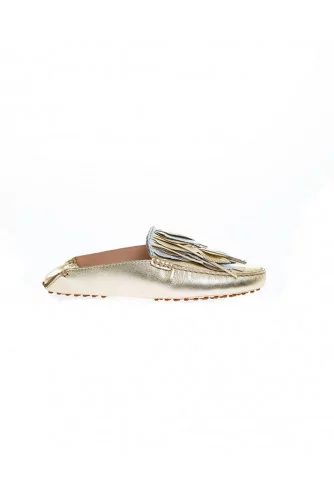 Achat Light gold and silver mules with decorative leaves Tod's for women - Jacques-loup