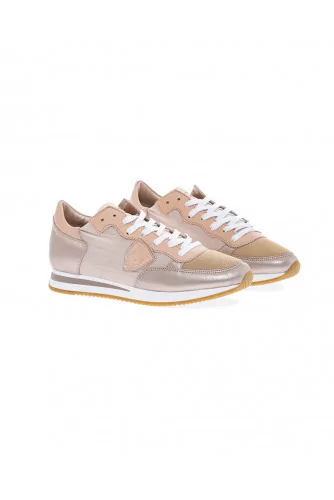 Metal pink sneakers "Tropez" Philippe Model for women