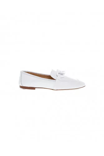 Achat White moccasins with bakelite bit Jacques Loup for women - Jacques-loup