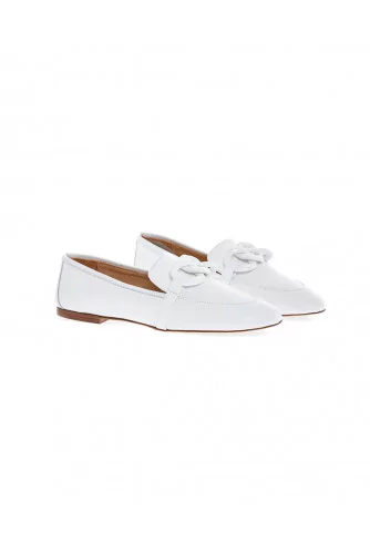 Mocassin Jacques Loup blanc mors en bakelite pour femme