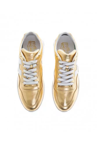 Gold colored sneakers "I-Cube" Hogan for women