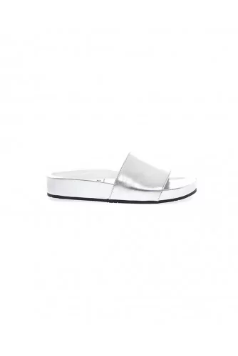 Silver mules Jacques Loup for women
