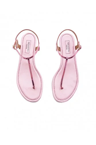 Sandale Aquazzura rose, entredoigt pour femme