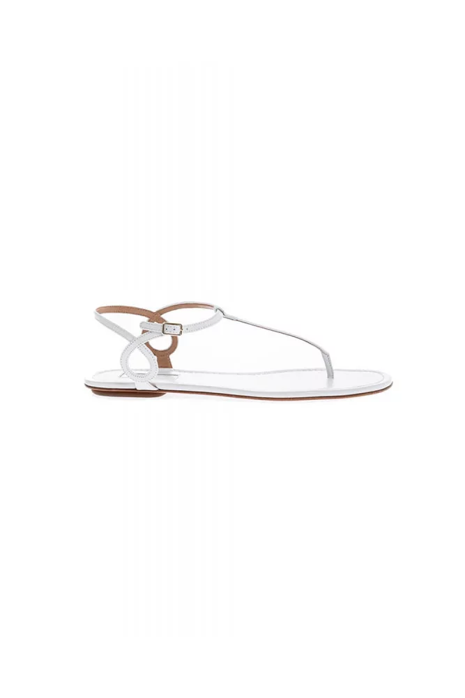 Sandale Aquazzura entredoigt blanc pour femme