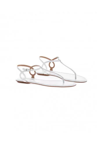 Sandale Aquazzura entredoigt blanc pour femme