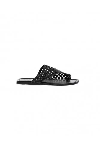 Black asymmetric mules Jacques Loup for women