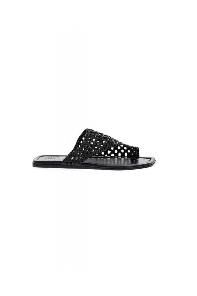 Black asymmetric mules Jacques Loup for women