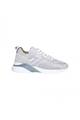 Grey and silver sneakers Hogan "Active One" for women