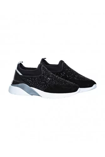 Black slipper sneakers "Active One" Hogan for women