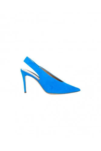 Blue mules with pointed tip Jacques Loup for women