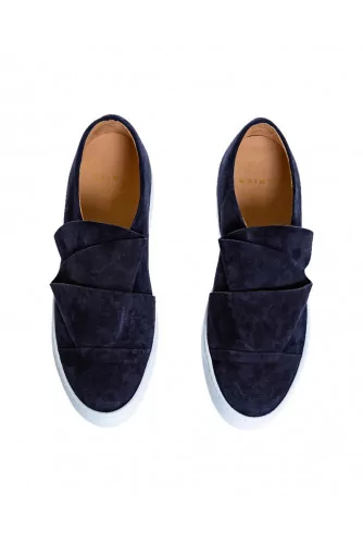 Navy blue slip-on shoes Mai Mai for women