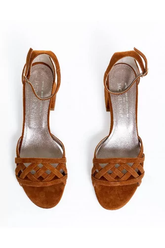 Cognac colored sandals Jacques Loup for women