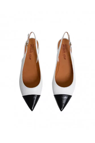 Black and white cut shoes Mara Bini for women