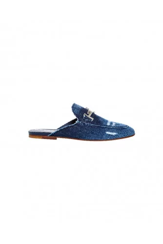 Mule Tod's jean bleu foncé pour femme