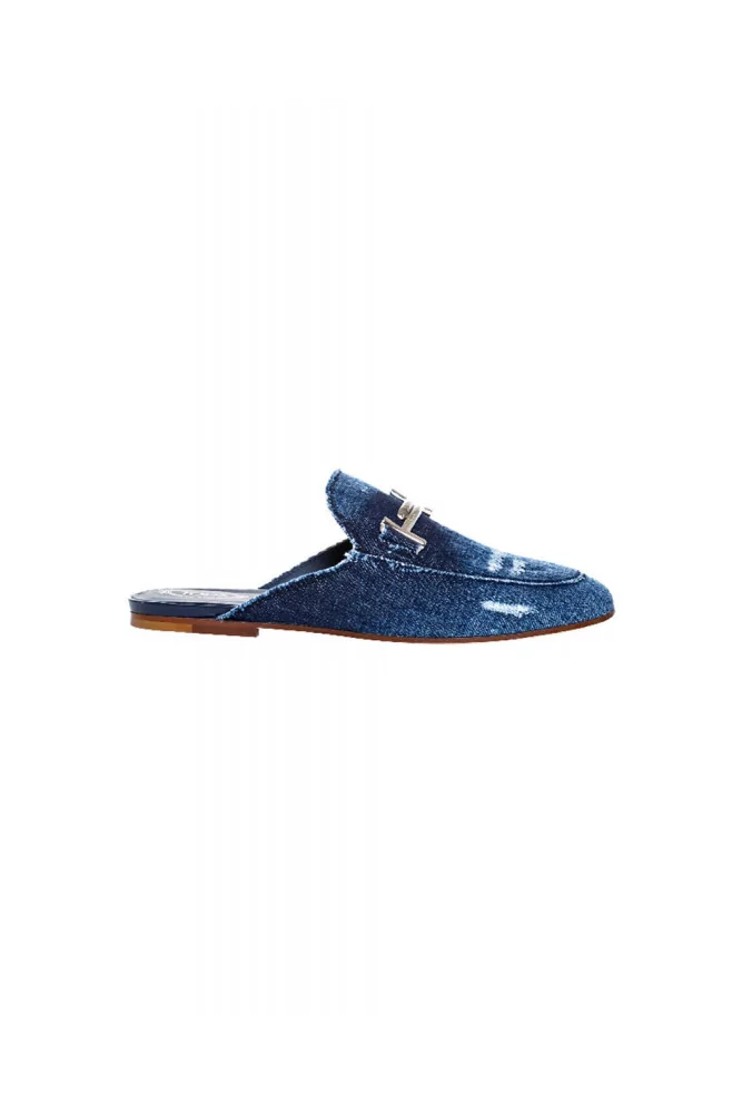 Mule Tod's jean bleu foncé pour femme