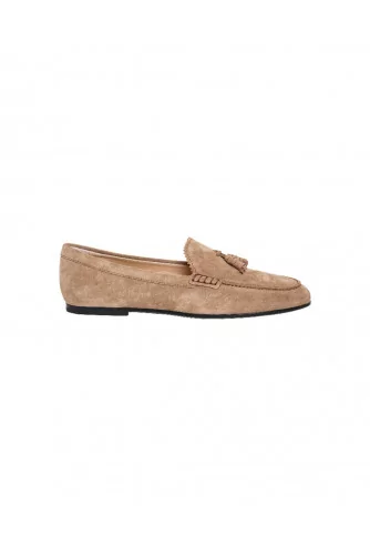 Brown moccasins with decorative tassels Tod's for women