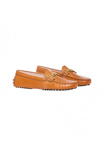 Mocassin Tod's "Double T" marron pour femme