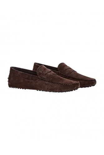 Brown moccasins with penny strap Tod's for men