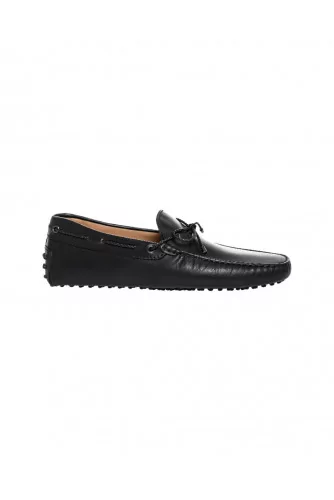 Black moccasins with plated shoelace Tod's for men