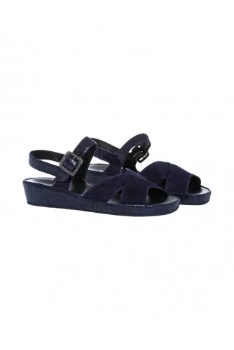 Navy blue sandals Thierry Rabotin for women