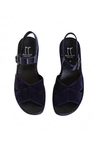 Navy blue sandals Thierry Rabotin for women