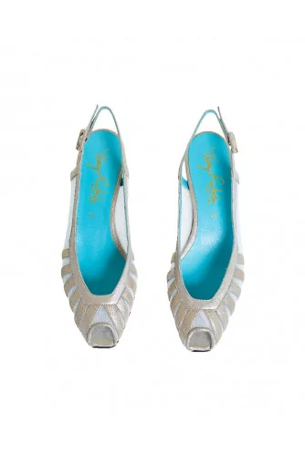 Light gold open toe sandals Thierry Rabotin for women