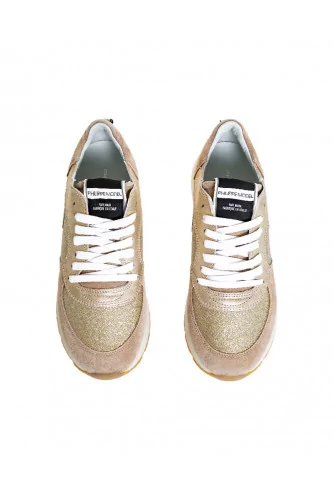 Golden sneakers "Monte Carlo" Philippe Model for men