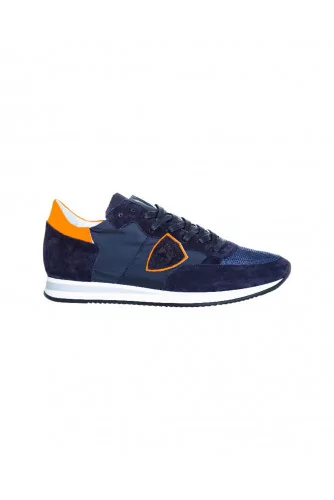 Tennis Philippe Model "Tropez" bleu et orange pour homme