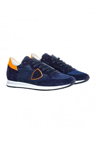 Blue and orange sneakers "Tropez" Philippe Model for men