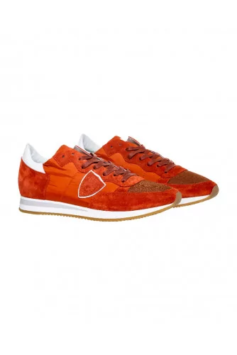 Orange sneakers "Tropez" Philippe Model for men