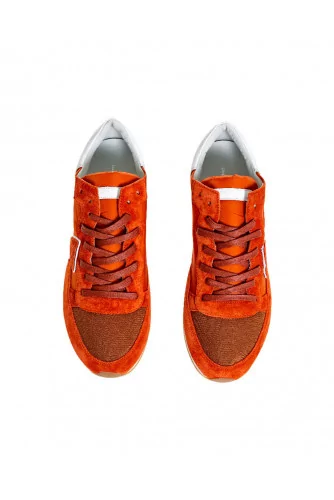 Orange sneakers "Tropez" Philippe Model for men