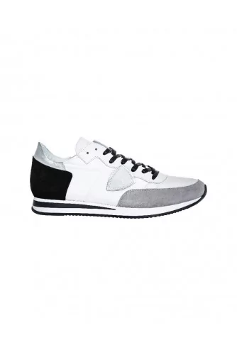 Tennis Philippe Model "Tropez" métal, noir et blanc pour homme