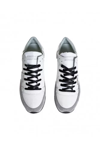 White and grey sneakers "Tropez" Philippe Model for men