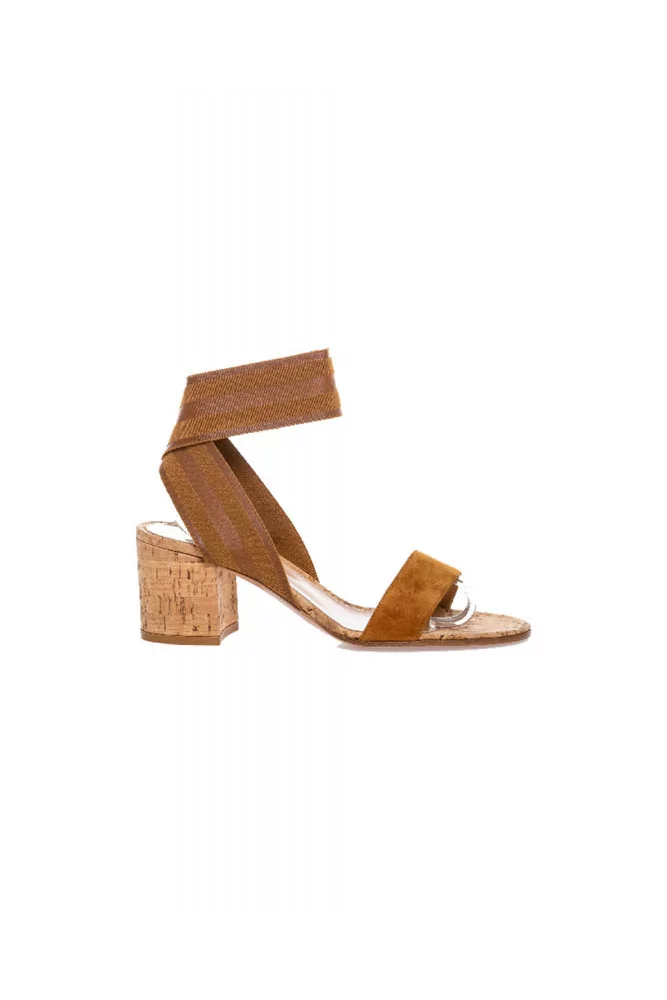 Sandals Gianvito Rossi cognac color for women