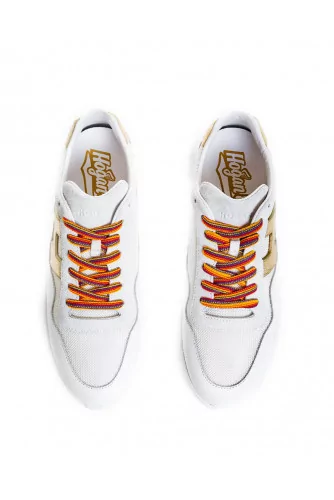 White and gold sneakers "I-Cube" Hogan for women