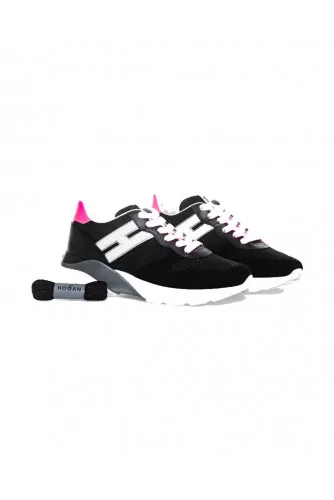 Tennis Hogan "Active One" noir-rose pour femme