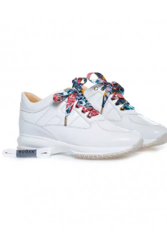 Achat Sneakers Hogan Interactive white with multicolored laces for women - Jacques-loup