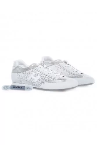 Tennis Hogan "Olympia" gris-argent pour femme