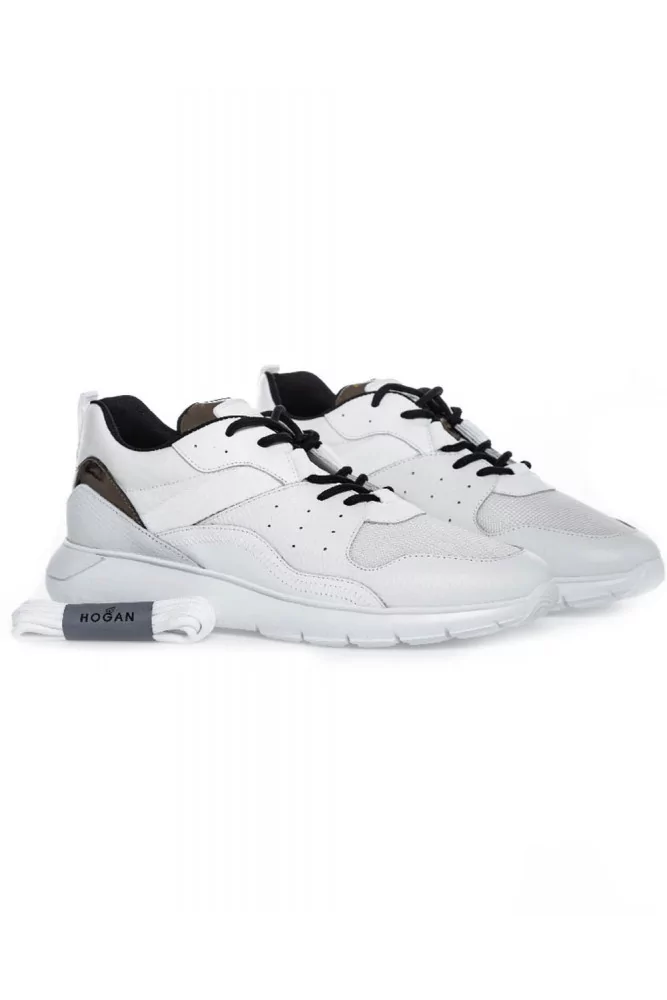 Tennis Hogan "I-Cube" blanc-acier pour homme Tennis Hogan "I-Cube" blanc-acier pour homme