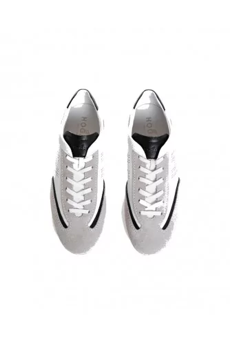 White/grey sneakers "Olympia" Hogan for men